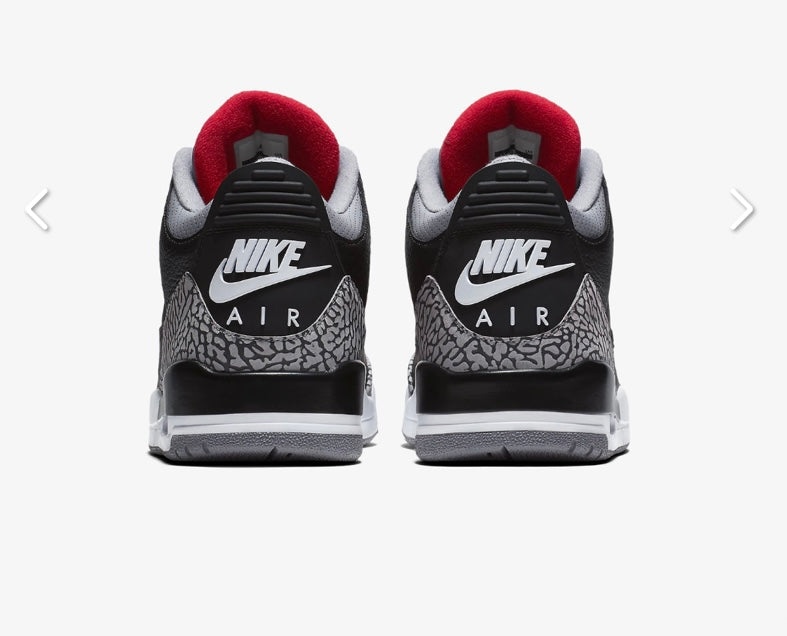 Air Jordan 3 Retro OG 'Black Cement' 2018 Sneakers