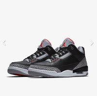 Air Jordan 3 Retro OG 'Black Cement' 2018 Sneakers